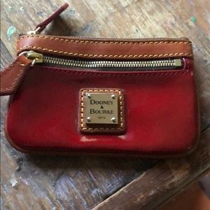 Vintage Dooney and Bourke red patent wallet